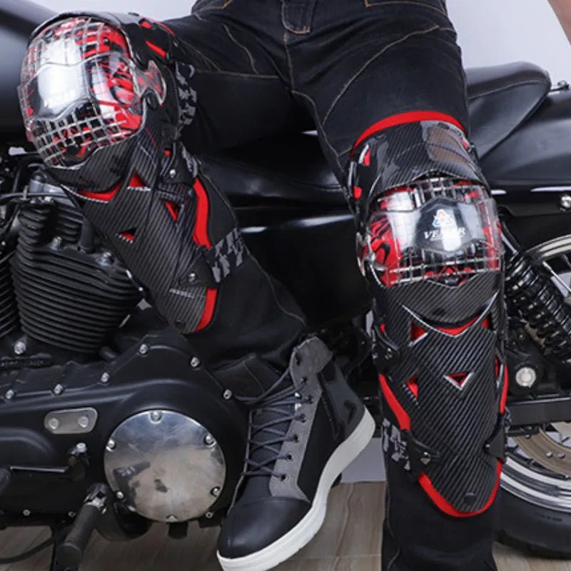 Genouillere moto articulé avec protege tibia - LE PRATIQUE DU MOTARD