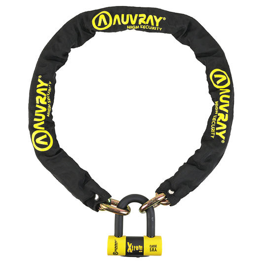 Antivol A Chaine Auvray Xtrem 1.40M Maillon Diam 13.5Mm Avec U Xtrem Mini 52X65Mm (Diam 16Mm) (Classe Sra Chaine + U)