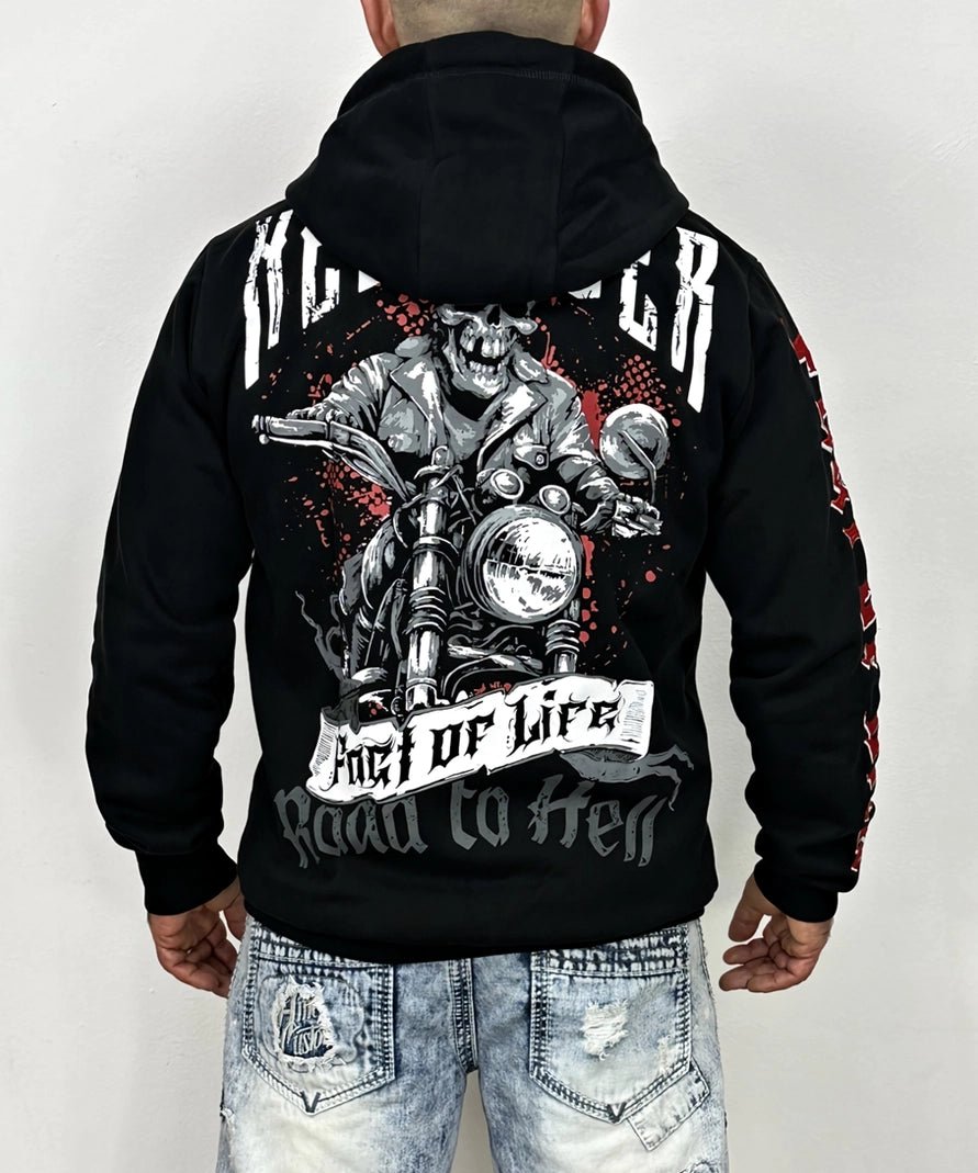 Veste Zippée "Hellrider" – Édition Heavyweight 340g (Broderie Premium) - LE PRATIQUE DU MOTARD