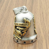 Guardian Bell® "Live to Ride" – La Cloche Porte - Bonheur (Acier Inoxydable) - LE PRATIQUE DU MOTARD