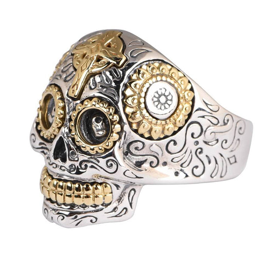Bague Tête de Mort Argent 925 - Chevalière Motard Biker Homme - LE PRATIQUE DU MOTARD