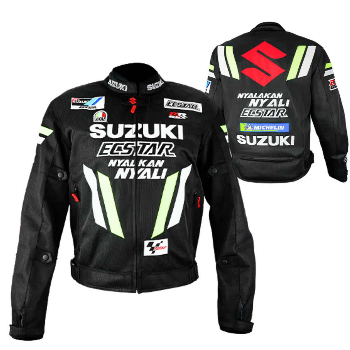 Blouson Moto Été | Suzuki Racing Team Noir