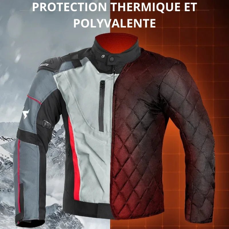 Blouson Moto 4 Saisons SLT06 avec Doublure Amovible et Pantalon Assorti - LE PRATIQUE DU MOTARD