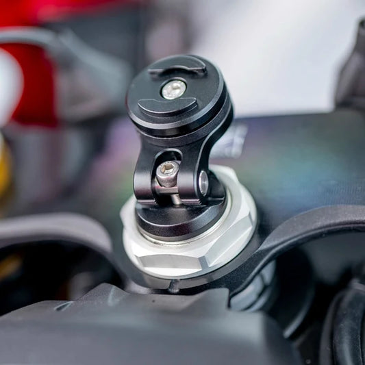 Support telephone fourche moto