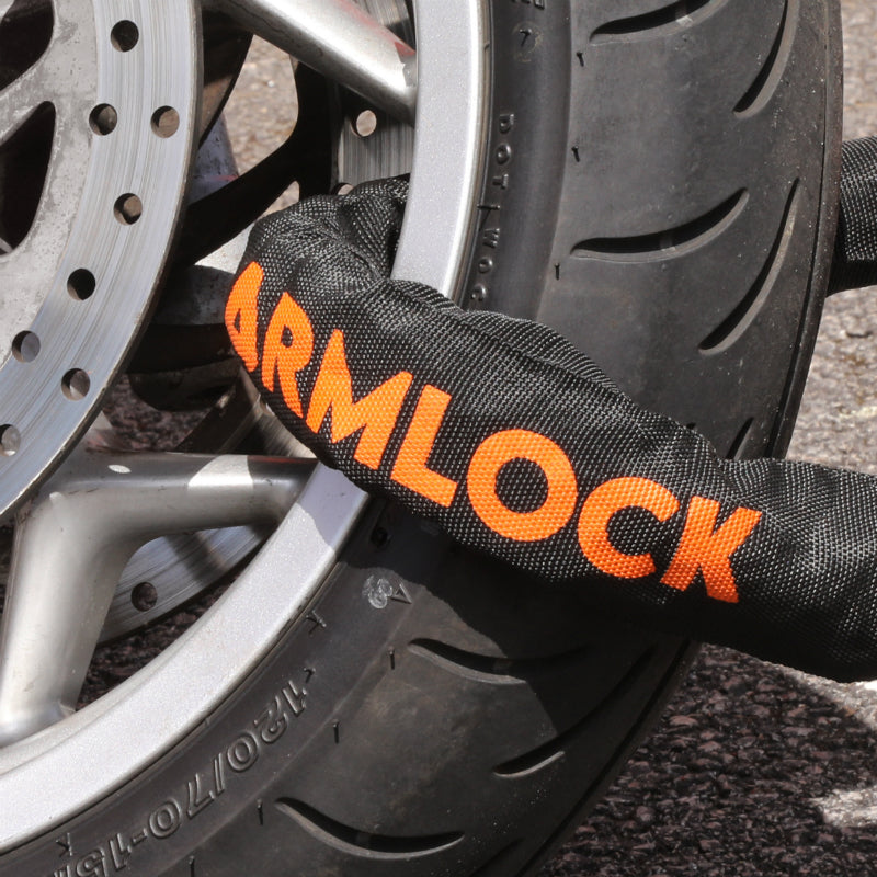 Antivol A Chaine Armlock Ck2 Noir/Orange 1.20M Maillon Diam 10 Mm Avec U 52X65Mm (Diam 16 Mm) (U Classe Sra)