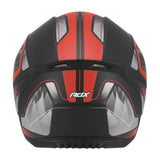 Casque intégral ADX AI400 EVO Noir/Rouge Mat — vue arrière