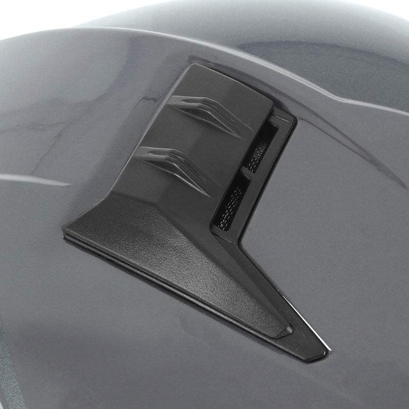 Casque intégral ADX AI400 EVO Gris Brillant — détail du dessus de la coque