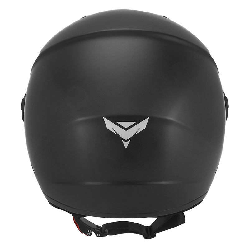 Casque jet ADX AJ050 Noir Mat — vue arrière
