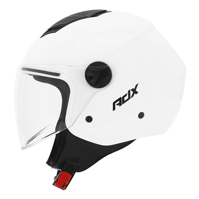 Casque jet ADX AJ050 Blanc Brillant — profil