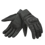Gants moto été Andrew EVO Noir — la paire, cuir noir et inserts en mesh