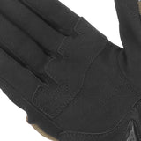 Gants moto mi-saison Street EVO Noir/Kaki — gros plan de la paume et de ses surpiqûres