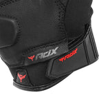Gants moto mi-saison Metropolis Noir/Gris — poignet et sa patte velcro