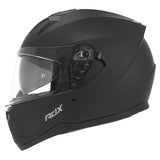Casque intégral ADX AI450 Noir Mat — profil, pare-soleil intégré abaissé