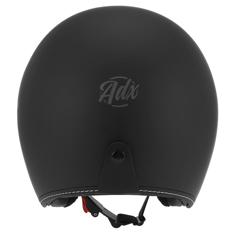 Casque jet ADX AJ400 Noir Mat — vue arrière