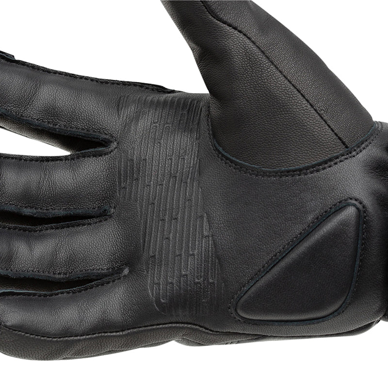 Gants moto hiver Elios Hydroscud Noir — gros plan de la paume et de son renfort