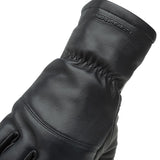Gants moto hiver Elios Hydroscud Noir — poignet froncé par l’élastique, vu de dos
