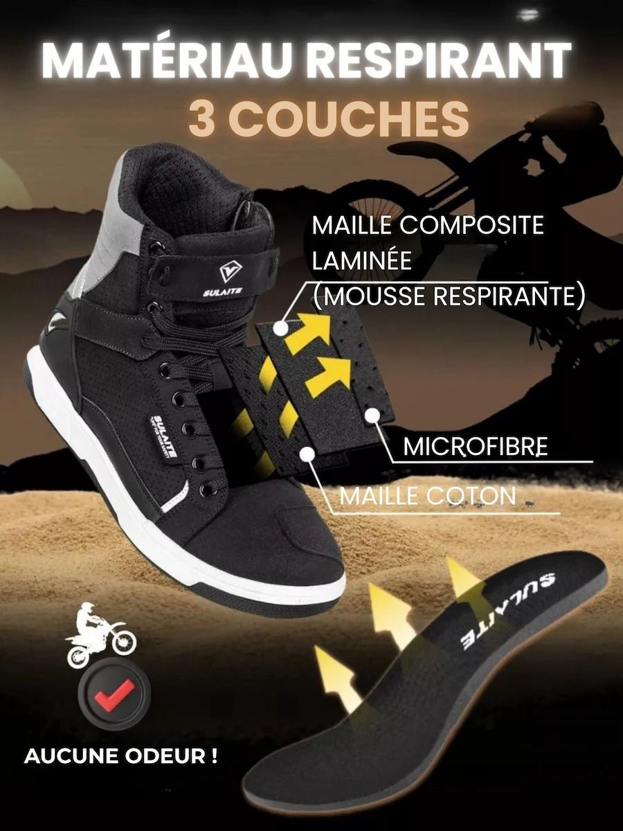 Chaussure montante moto | City Rider™ - LE PRATIQUE DU MOTARD