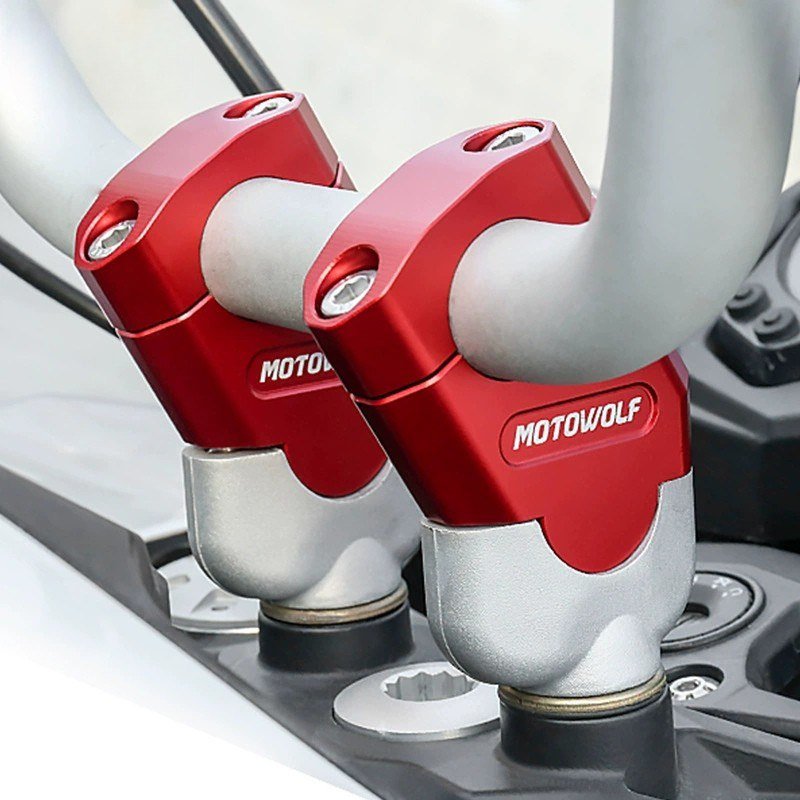 Pontet de Rehausse guidon moto 22/28mm - LE PRATIQUE DU MOTARD