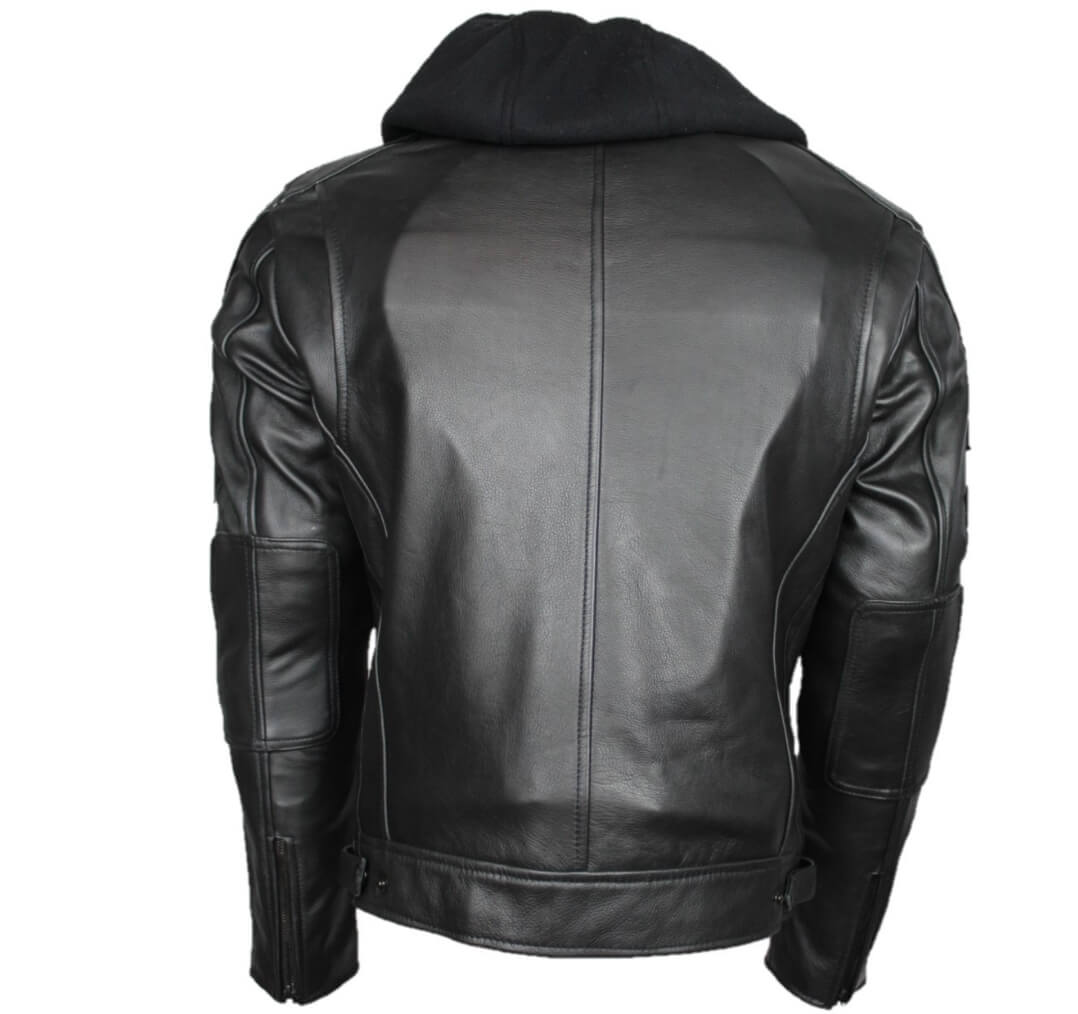 Blouson moto Cuir Homme : CAFE RACER  BLACK EDITION — Dos