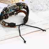 Bracelet Cuir Homme Breloques - Style Biker Rock Vintage - LE PRATIQUE DU MOTARD