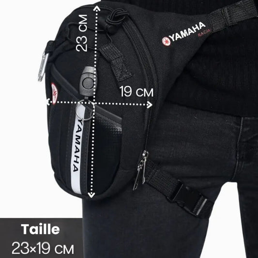 Sacoche de Jambe Moto style Yamaha - Design Ergonomique pour Motards - LE PRATIQUE DU MOTARD