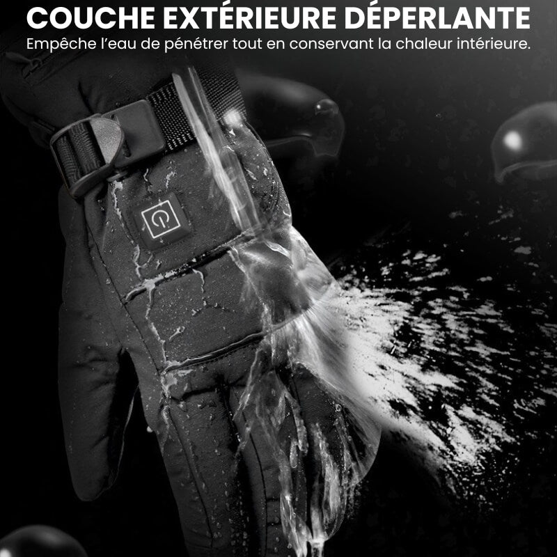 Gants Chauffants hiver Étanches et Tactiles | BIKIN™ HeatGloves - LE PRATIQUE DU MOTARD