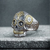 Bague Tête de Mort Argent 925 - Chevalière Motard Biker Homme - LE PRATIQUE DU MOTARD