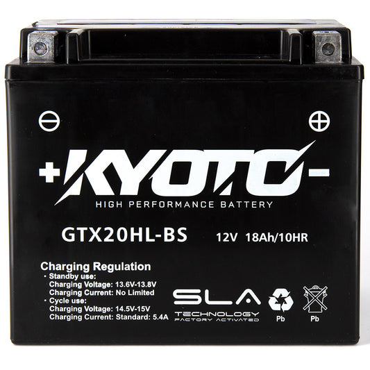 Batterie Moto Kyoto YTX20HL-BS — AGM 12V Sans Entretien