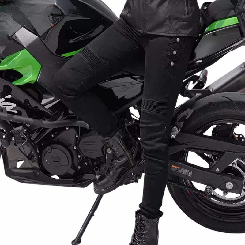 Pantalon Moto Femme Kevlar & Imperméable | RIDERIA™ - LE PRATIQUE DU MOTARD