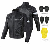 Blouson moto été Noir avec Dorsale - LE PRATIQUE DU MOTARD