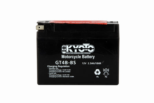 Batterie Moto Kyoto YT4B-BS — AGM 12V Sans Entretien