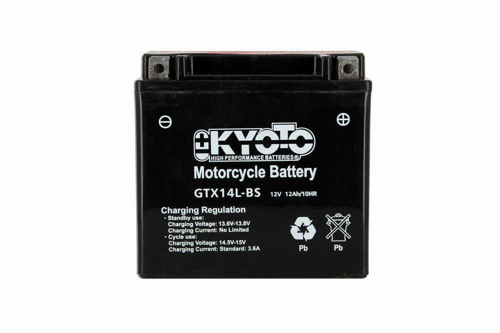 Batterie Moto Kyoto YTX14L-BS — AGM 12V Sans Entretien