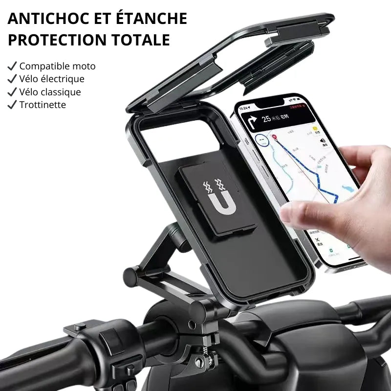 Support téléphone moto - Coque étanche Tactile - LE PRATIQUE DU MOTARD