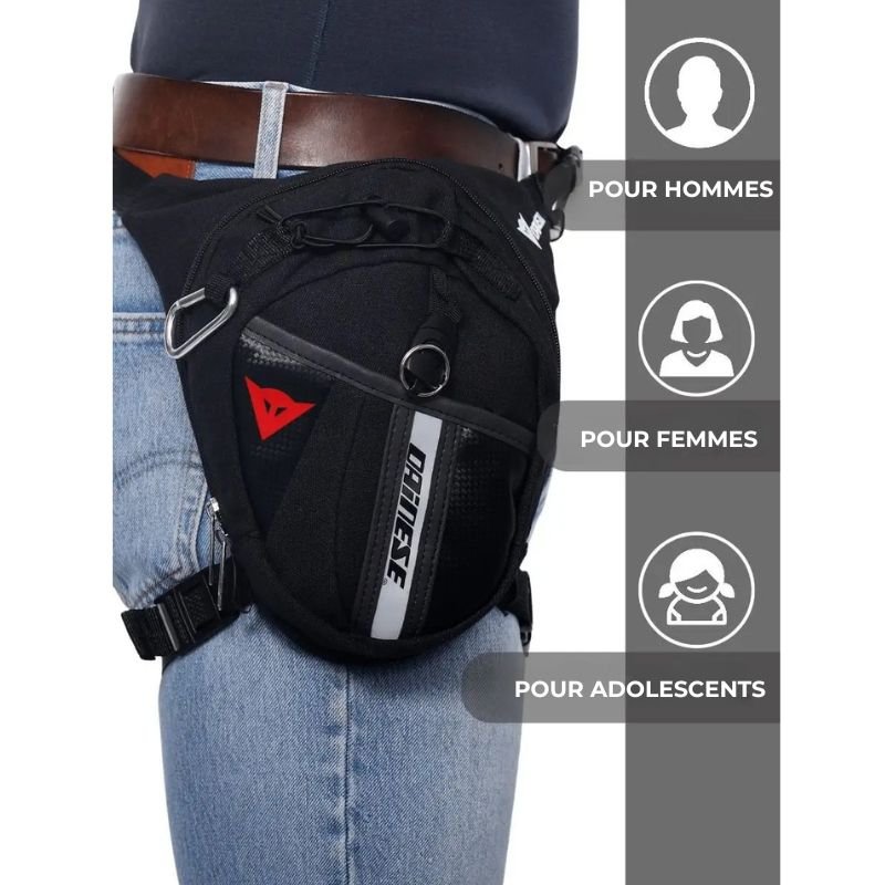 Sacoche de jambe moto dainese - LE PRATIQUE DU MOTARD