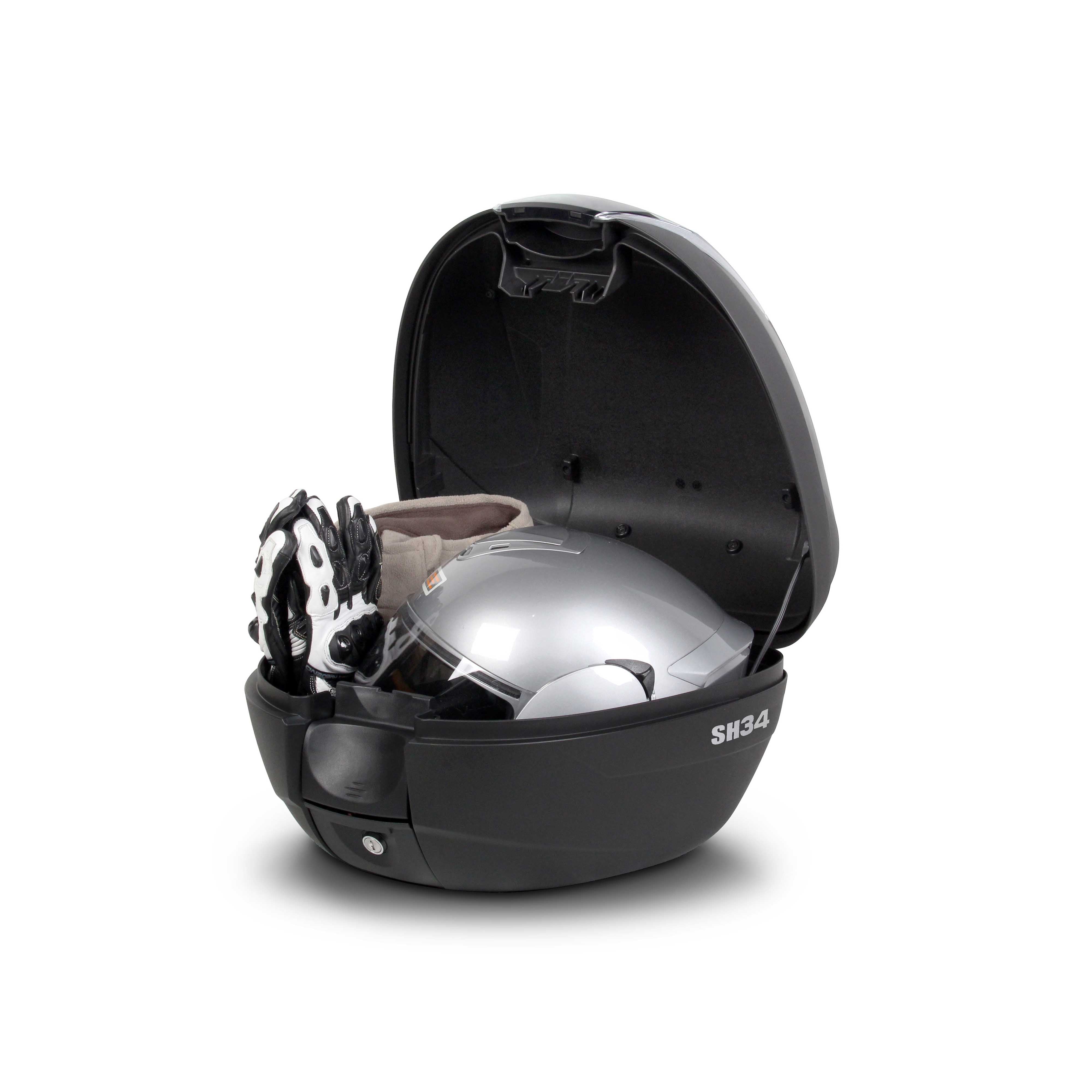Top Case SHAD SH34 Carbon — Top Case Moto 34L Look Carbone - LE PRATIQUE DU MOTARD