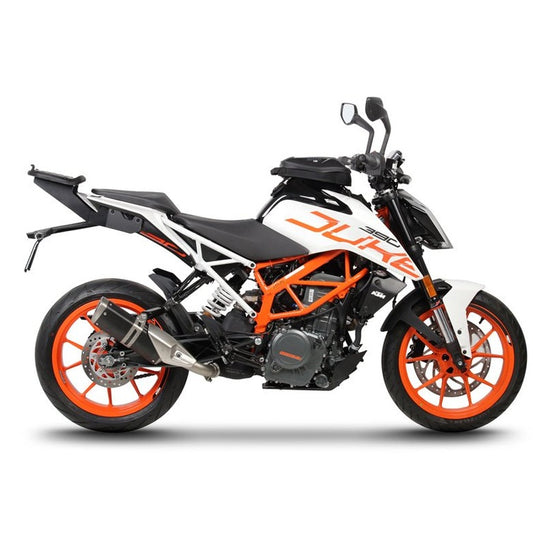 Fixation pour Top Case KTM Duke 125/390 - LE PRATIQUE DU MOTARD