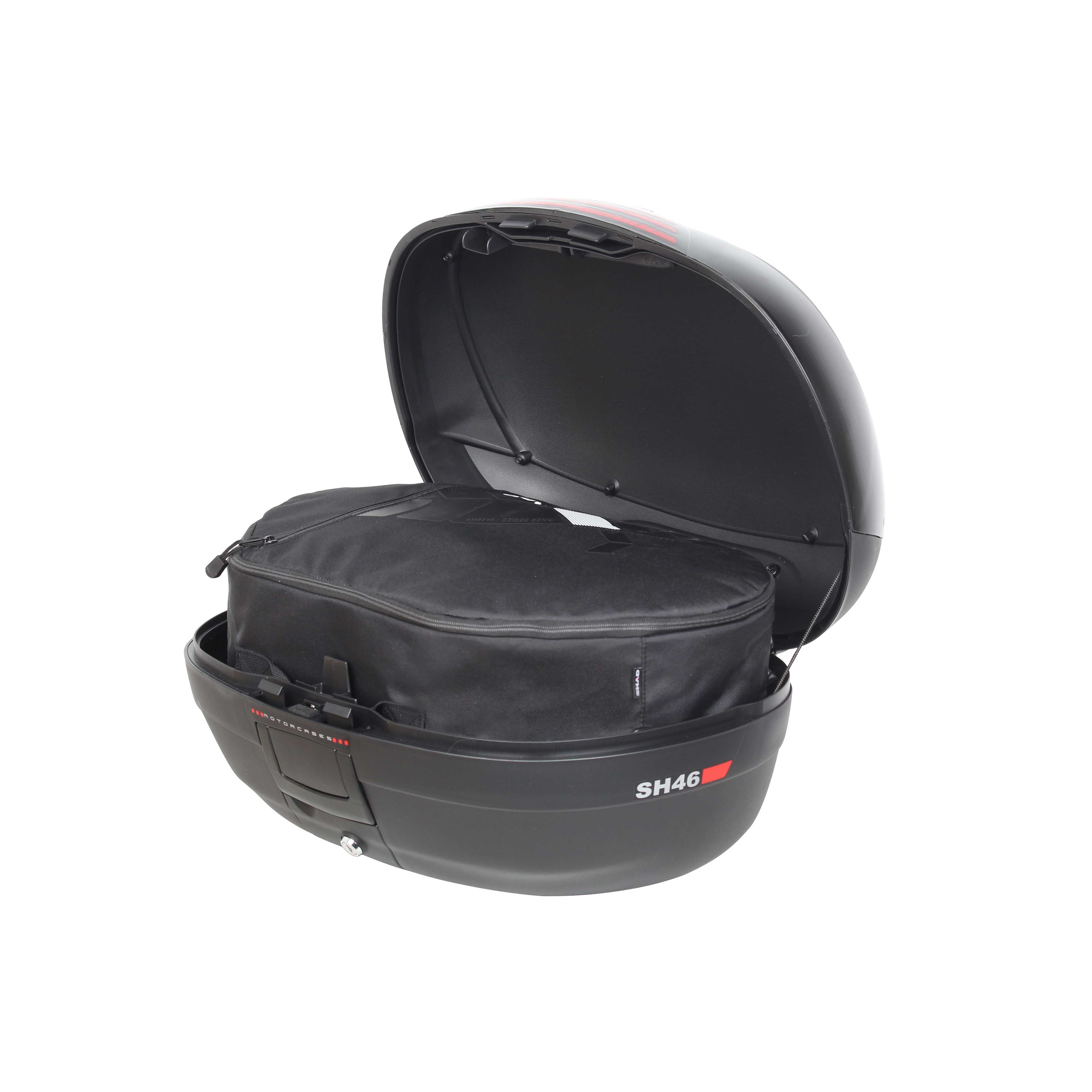 Top Case SHAD SH46 — Top Case Moto 46L Grand Tourisme - LE PRATIQUE DU MOTARD