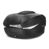 Top Case SHAD SH58X Carbon — Top Case Extensible 58 - 68L Carbone - LE PRATIQUE DU MOTARD