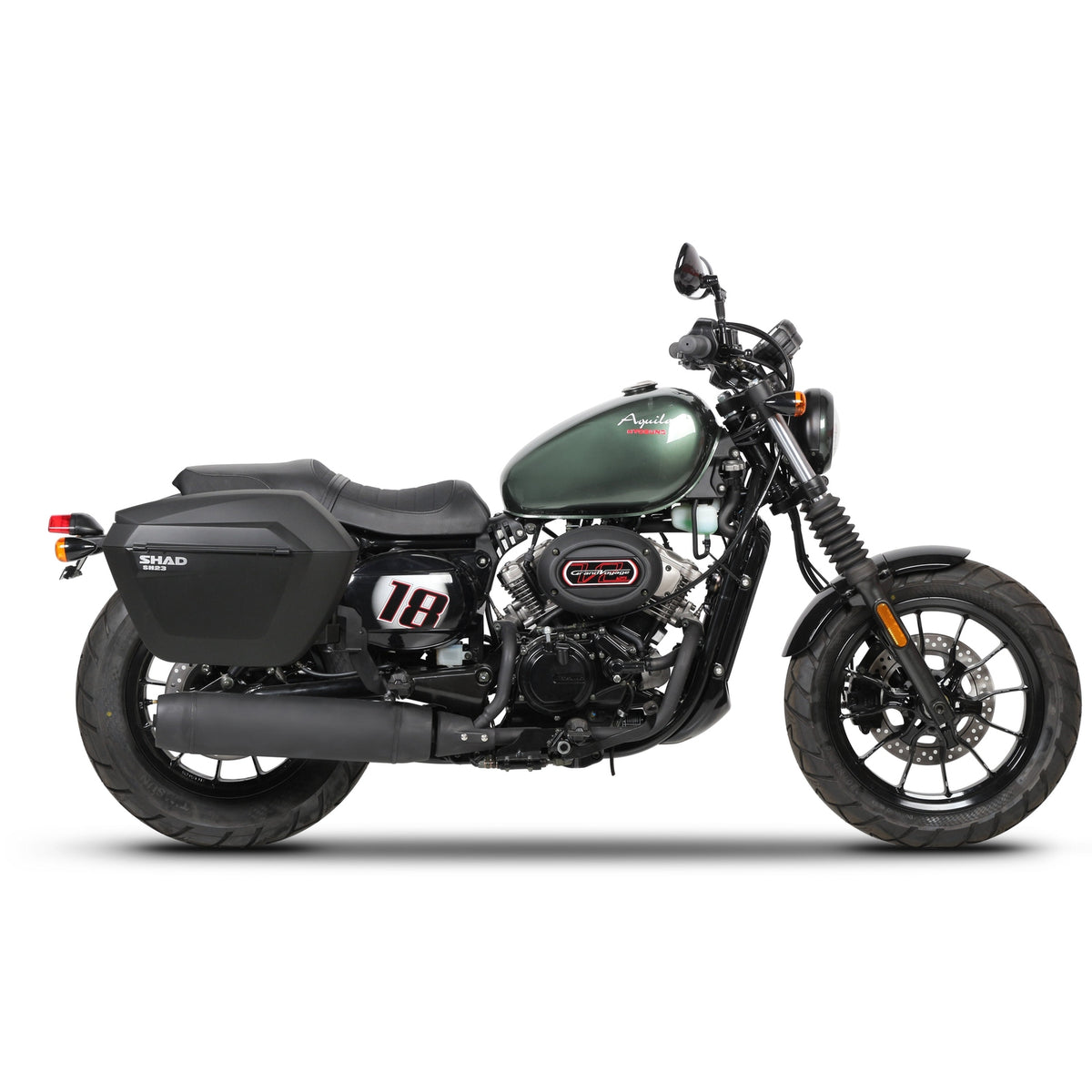 3P System Fixation Latérale Hyosung Gv 125 Aquila - LE PRATIQUE DU MOTARD