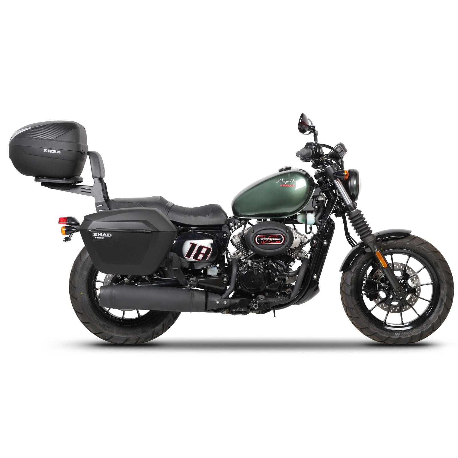 3P System Fixation Latérale Hyosung Gv 125 Aquila - LE PRATIQUE DU MOTARD