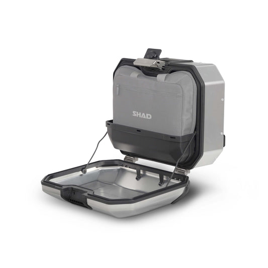 Valise Latérale Gauche SHAD TR36L Terra — Sacoche Moto 36L Alu Adventure - LE PRATIQUE DU MOTARD