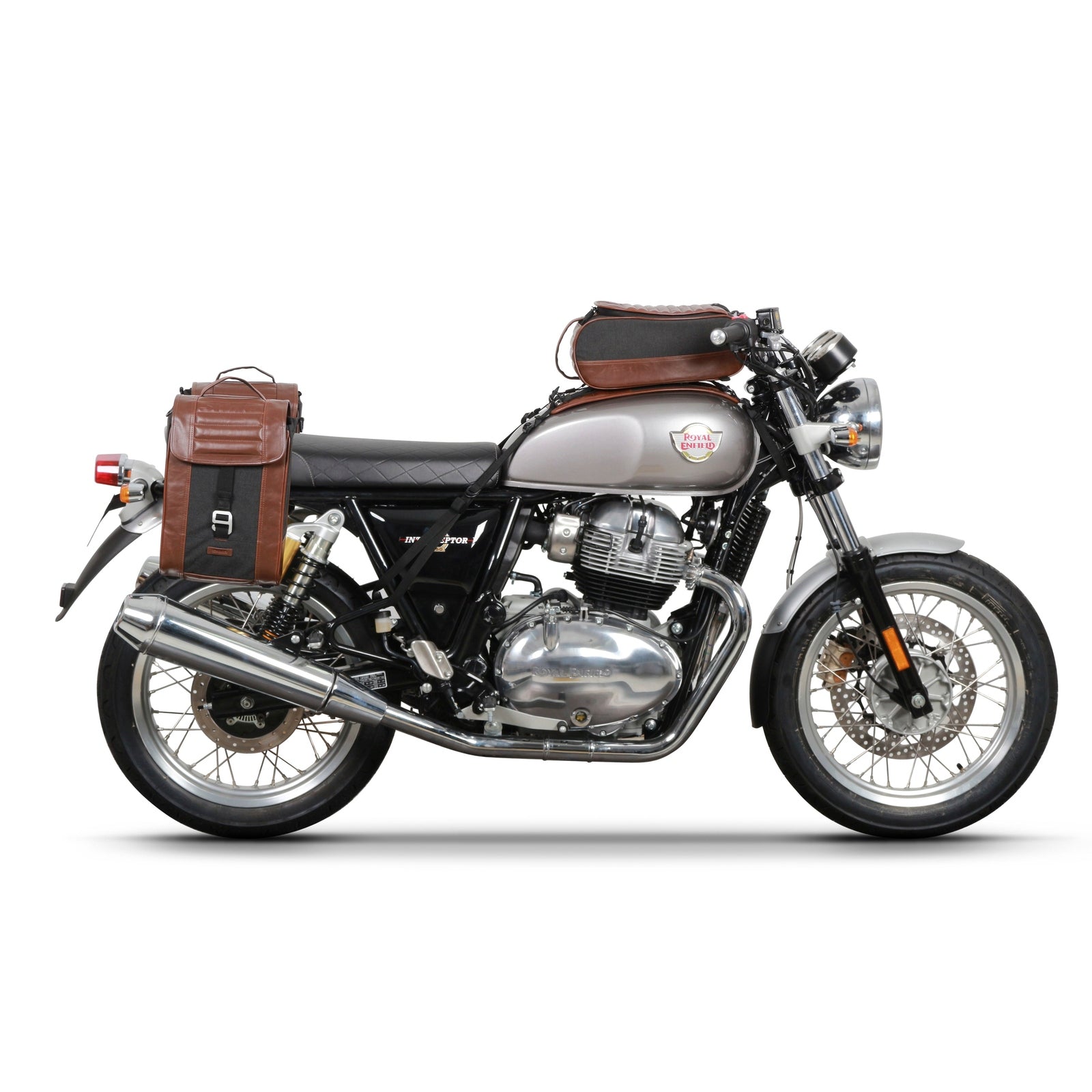 Fixation SR pour Sacoches Royal Enfield Interceptor 650 - LE PRATIQUE DU MOTARD