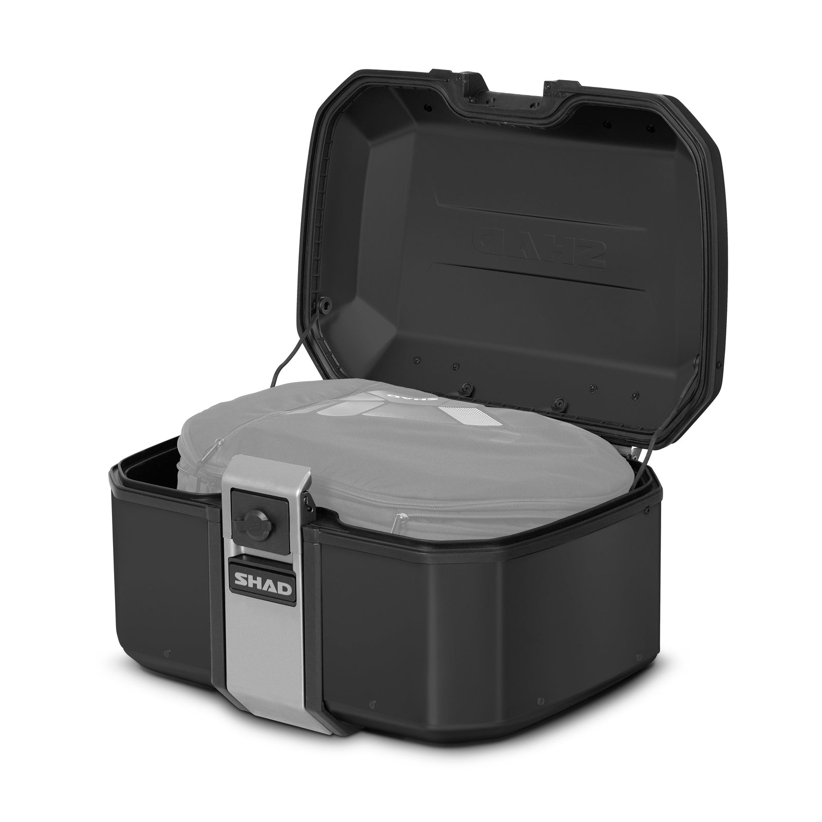 Top Case SHAD TR55 Terra Black Edition — Top Case Adventure 55L Noir Mat - LE PRATIQUE DU MOTARD