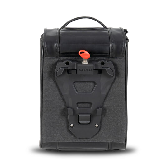 Sacoche Cavalière SHAD SR38 Café Racer Black — Sacoche Moto 38L - LE PRATIQUE DU MOTARD