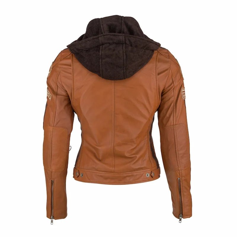 Blouson cuir moto rétro chic pour femme | LEGENDARY 58™ - LE PRATIQUE DU MOTARD