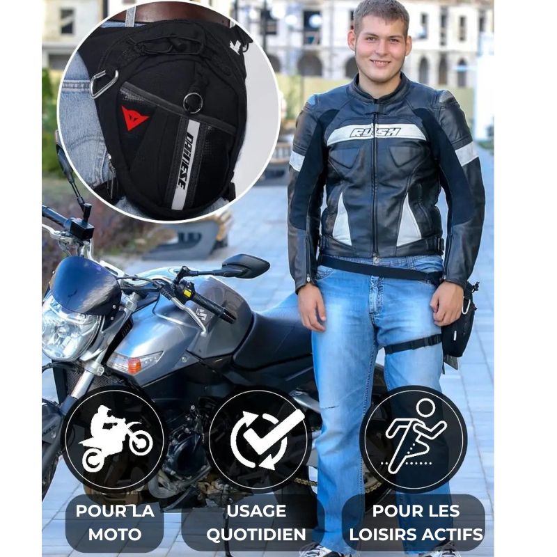 Sacoche de jambe moto dainese - LE PRATIQUE DU MOTARD