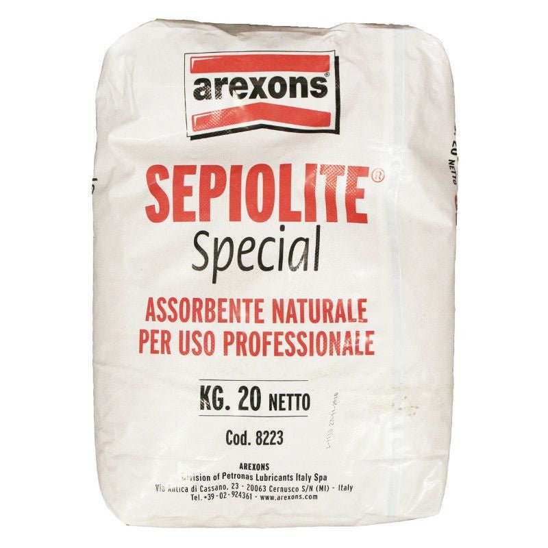 ABSORBANT AREXONS POUR HUILE, PRODUIT CHIMIQUE, EAU (20Kg DE GRANULES) - LE PRATIQUE DU MOTARD