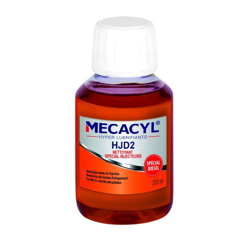 ADDITIF NETTOYANT INJECTEUR AUTO MECACYL HJD2 HYPER LUBRIFIANT MOTEUR DIESEL 200 ml (VENDU A L'UNITE) - LE PRATIQUE DU MOTARD