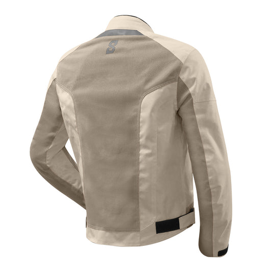 Blouson Moto Été Homme | Aéro - Flow “Sand” (blanc crème) - LE PRATIQUE DU MOTARD
