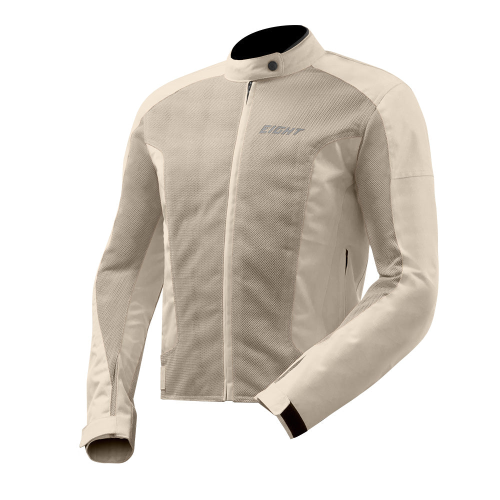 Blouson Moto Été Homme | Aéro - Flow “Sand” (blanc crème) - LE PRATIQUE DU MOTARD